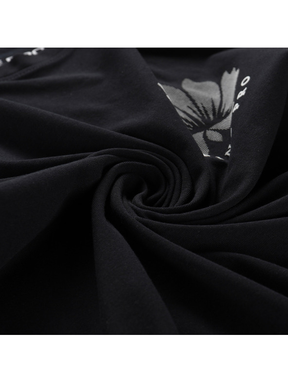 ALPINE PRO Дамска памучна тениска ALPINE PRO SUMEKA черно вариант pa