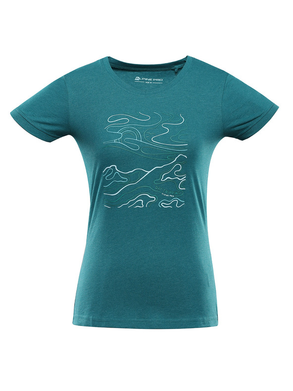 ALPINE PRO Дамска бързосъхнеща тениска с Cool Dry ALPINE PRO NEGA 2 bayou вариант pa