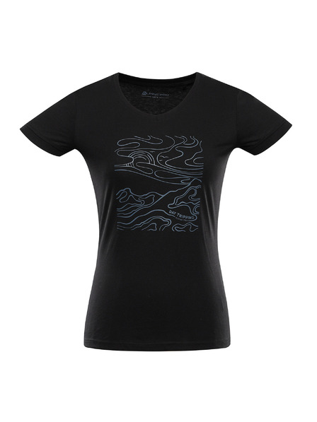 ALPINE PRO Дамска бързосъхнеща тениска с Cool Dry ALPINE PRO NEGA 2 черно вариант pa