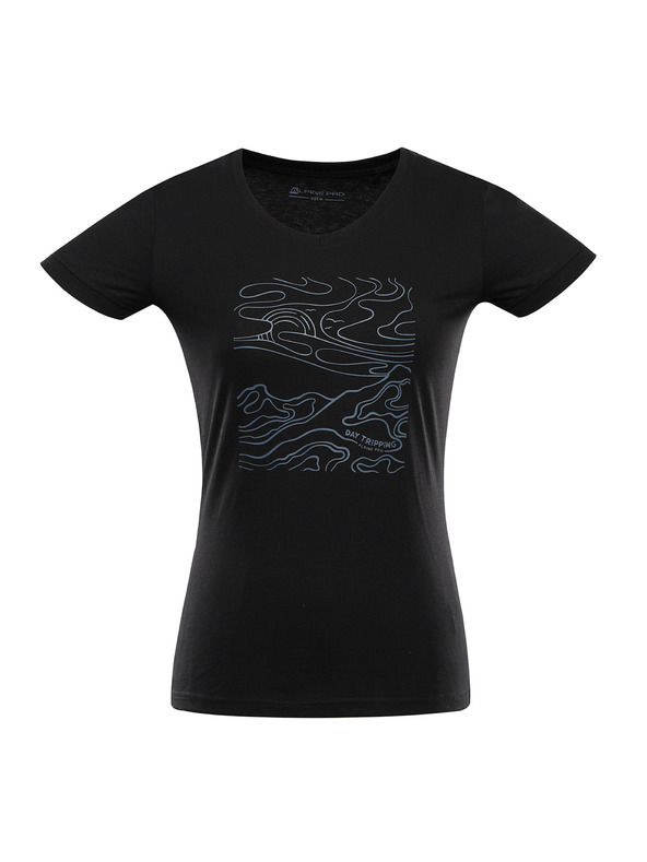 ALPINE PRO Дамска бързосъхнеща тениска с Cool Dry ALPINE PRO NEGA 2 черно вариант pa