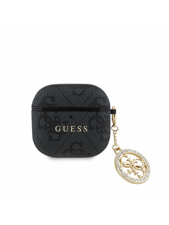 Guess Guess 4G Script PC/PU Калъф за AirPods 4 Black