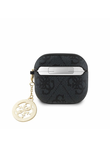 Guess Guess 4G Script PC/PU Калъф за AirPods 4 Black