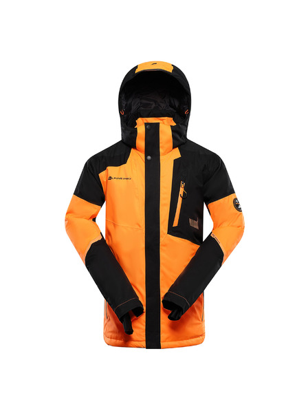 ALPINE PRO Мъжко ски яке с мембрана за сняг ptx ALPINE PRO DEAR неоново шокиращо оранжево