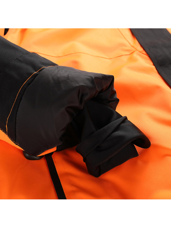 ALPINE PRO Мъжко ски яке с мембрана за сняг ptx ALPINE PRO DEAR неоново шокиращо оранжево