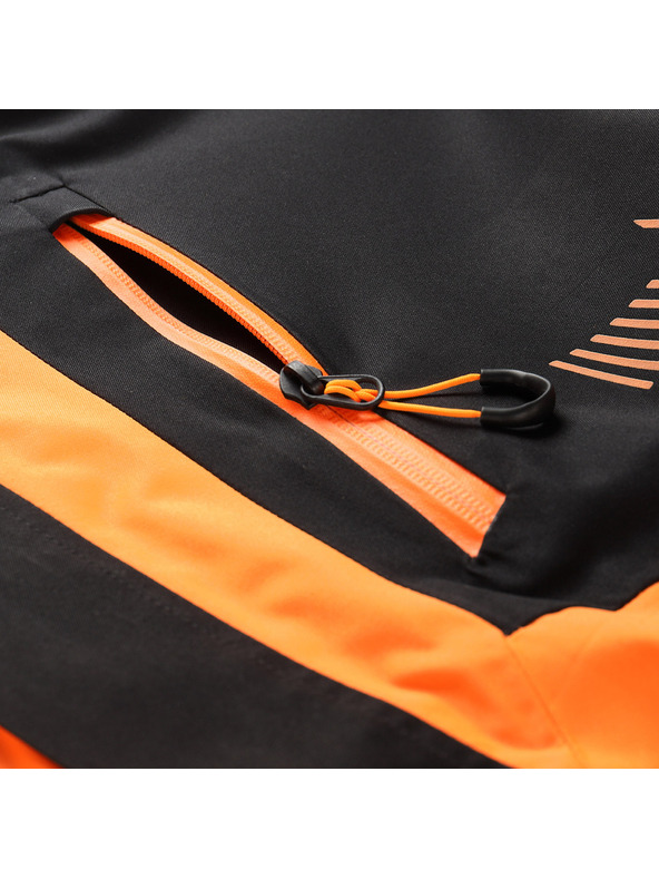 ALPINE PRO Мъжко ски яке с мембрана за сняг ptx ALPINE PRO DEAR неоново шокиращо оранжево