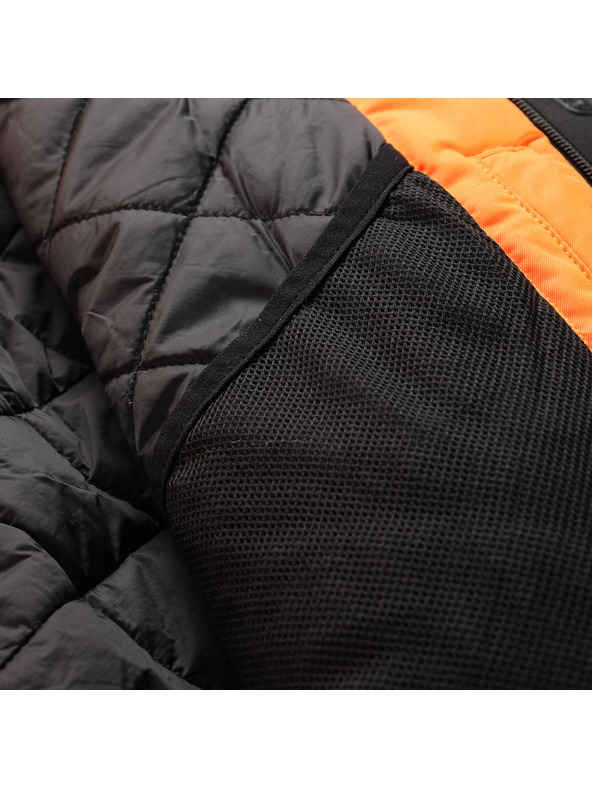 ALPINE PRO Мъжко ски яке с мембрана за сняг ptx ALPINE PRO DEAR неоново шокиращо оранжево