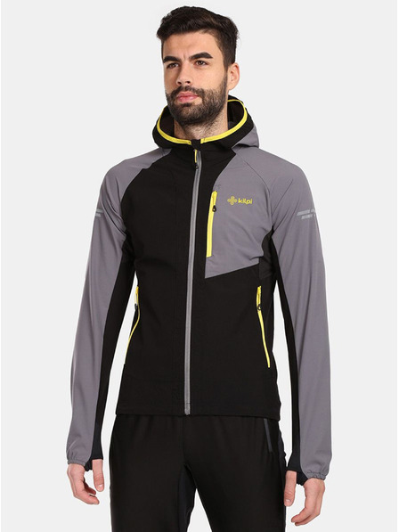 Kilpi Сиво и черно мъжко яке Kilpi BALEO-M