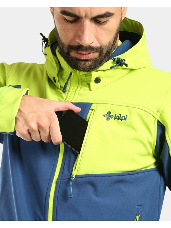 Kilpi Мъжко softshell яке Kilpi RAVIO-M Светлозелено
