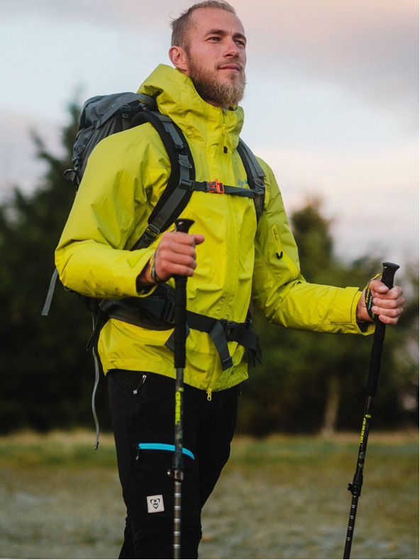 Kilpi Мъжко непромокаемо яке Kilpi Hardshell MAMBA-M Светлозелено