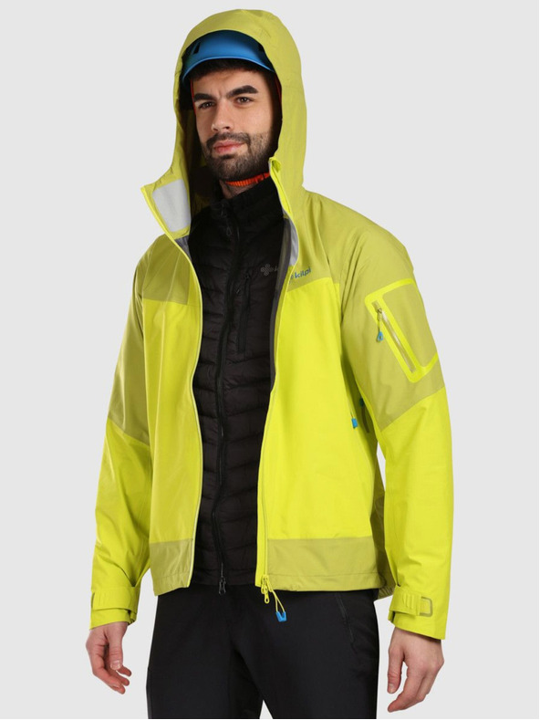 Kilpi Мъжко непромокаемо яке Kilpi Hardshell MAMBA-M Светлозелено