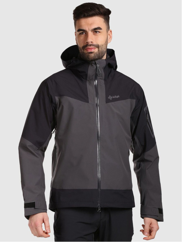 Kilpi Мъжко непромокаемо яке Hardshell Kilpi MAMBA-M Dark Grey