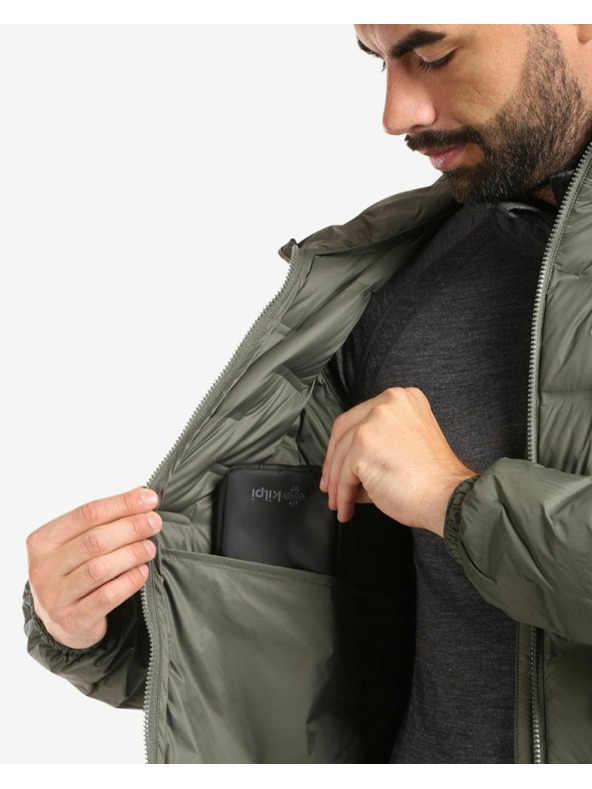 Kilpi Мъжко пухено яке Kilpi ALBERT-M Тъмнозелено