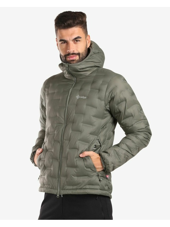 Kilpi Мъжко пухено яке Kilpi ALBERT-M Тъмнозелено