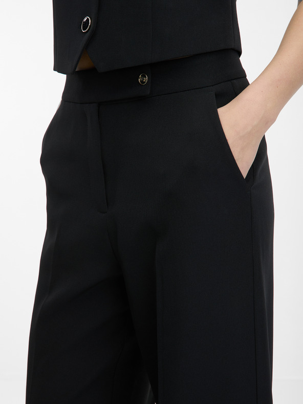 Orsay Черен дамски широк панталон ORSAY