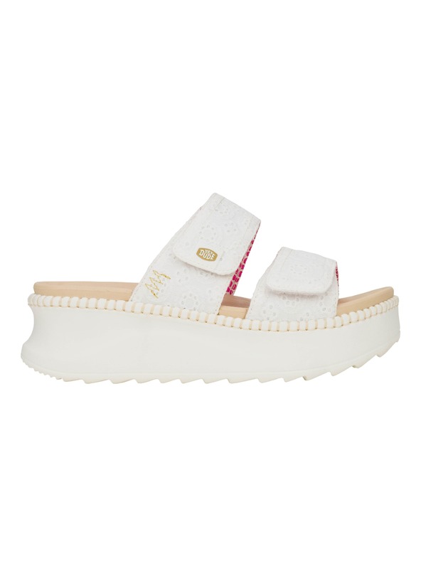 Hey Dude Дамски кремави чехли Hey Dude