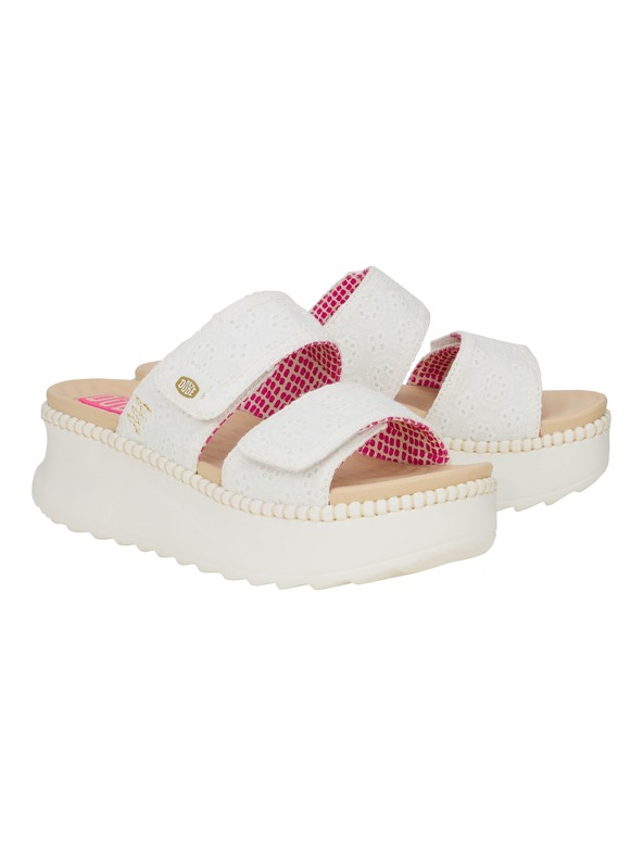 Hey Dude Дамски кремави чехли Hey Dude