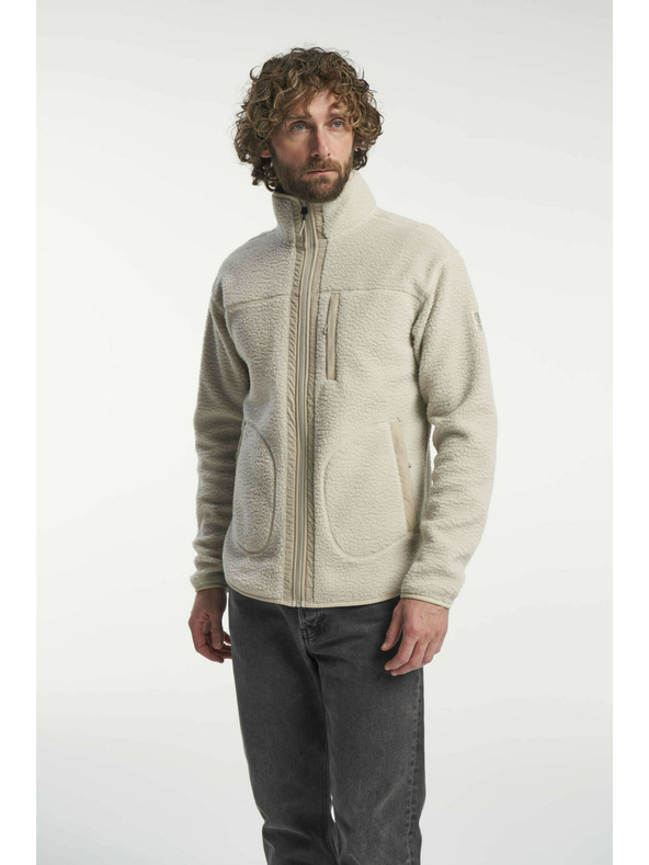 Tenson Мъжко яке Tenson Yoke с цял цип от полар M Светло бежово