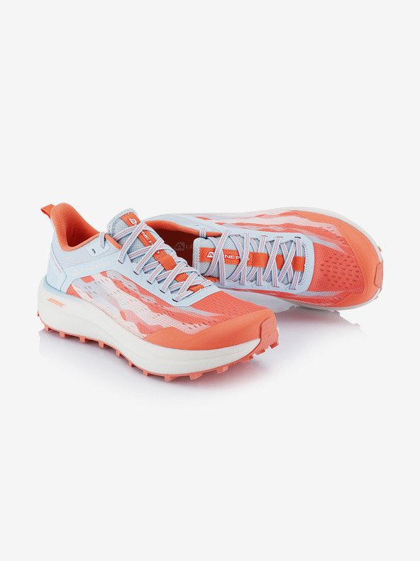 ALPINE PRO Обувки за бягане с антибактериална стелка ALPINE PRO GESE неонова сьомга