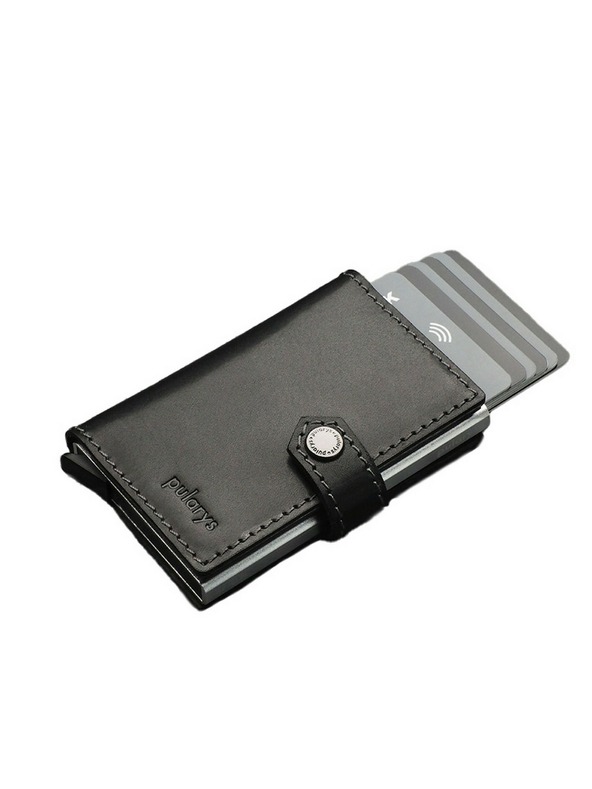 Pularys Pularys мъжки кожен портфейл Easy черен 210314101