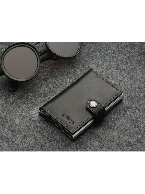 Pularys Pularys мъжки кожен портфейл Easy черен 210314101