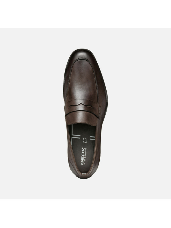 Geox Тъмнокафяви мъжки мокасини Geox Walk Pleasure F