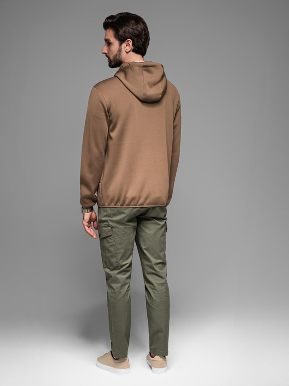 Ombre Clothing Мъжко леко цветно спортно яке с полар Ombre Clothing