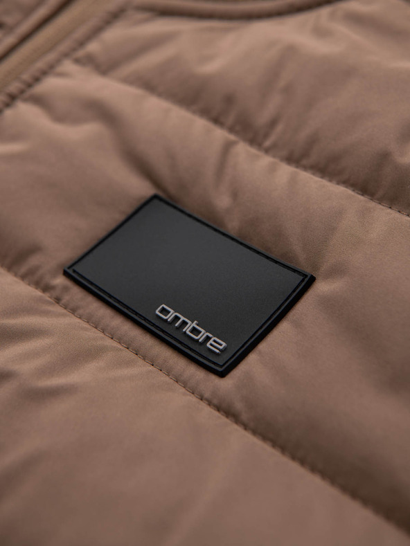 Ombre Clothing Мъжко леко цветно спортно яке с полар Ombre Clothing