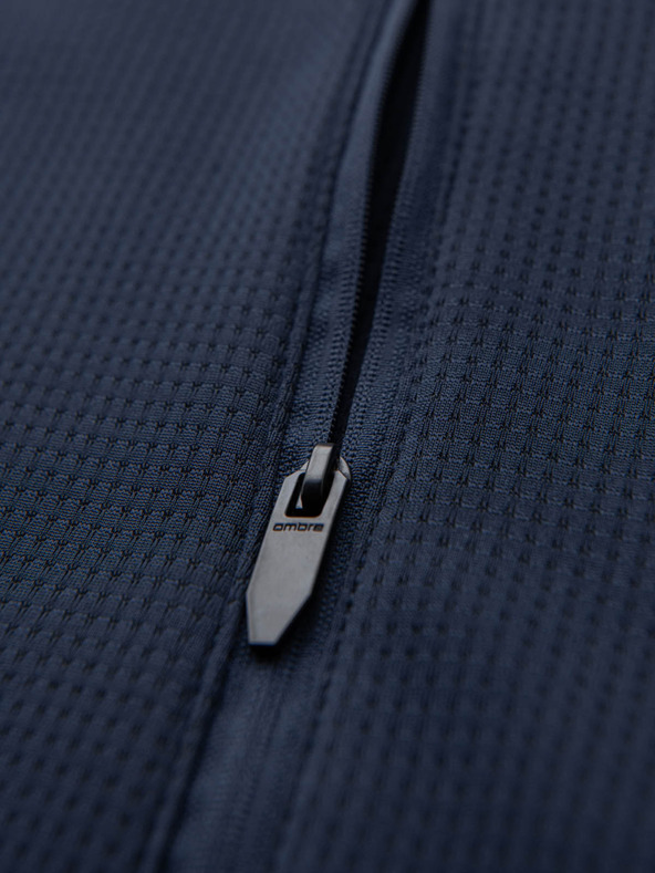 Ombre Clothing Мъжко леко цветно спортно яке с полар Ombre Clothing