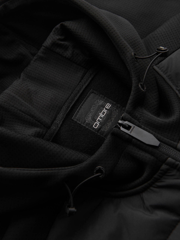 Ombre Clothing Мъжко леко цветно спортно яке с полар Ombre Clothing