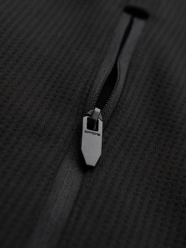 Ombre Clothing Мъжко леко цветно спортно яке с полар Ombre Clothing