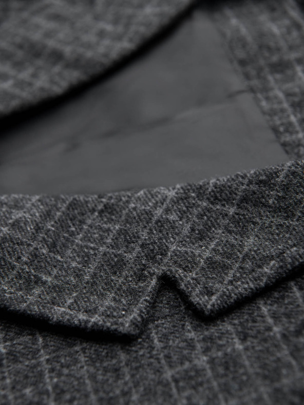 Ombre Clothing Мъжка жилетка от вълнена смес с каирести лацкани ръбове Ombre Clothing