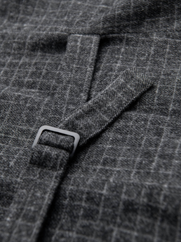 Ombre Clothing Мъжка жилетка от вълнена смес с каирести лацкани ръбове Ombre Clothing