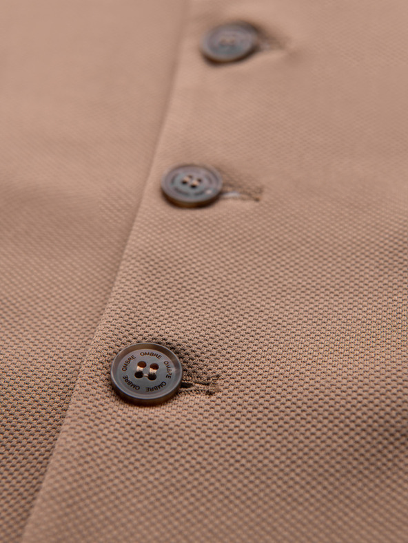 Ombre Clothing Прилепнала елегантна мъжка жилетка с еластан и лацкани ръбове Ombre Clothing