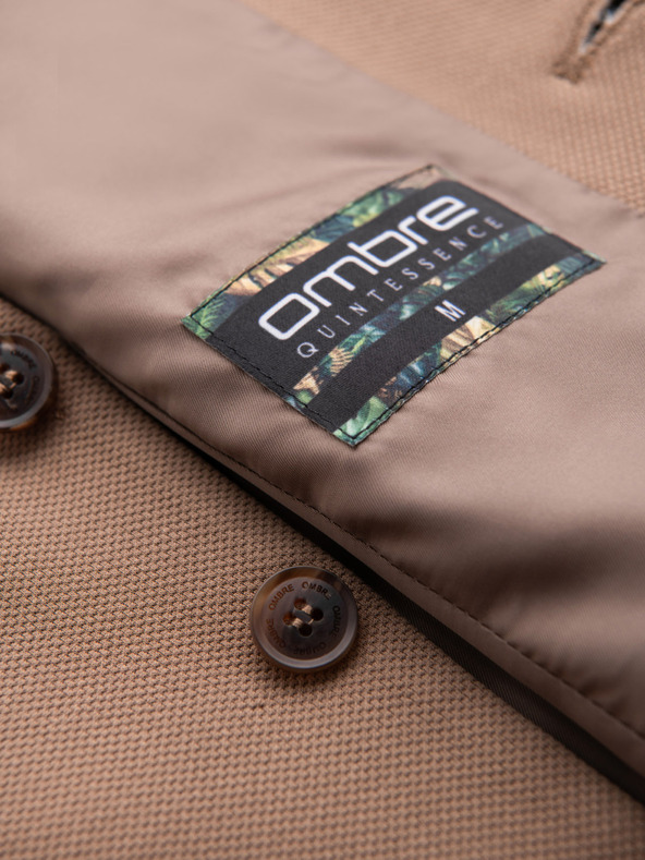 Ombre Clothing Прилепнала елегантна мъжка жилетка с еластан и лацкани ръбове Ombre Clothing