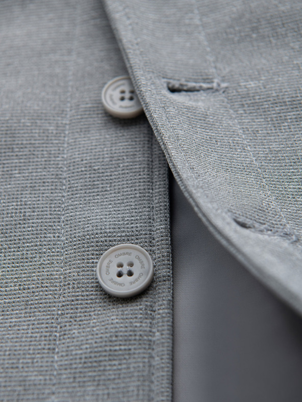 Ombre Clothing Мъжка структурирана жилетка по поръчка с джобове Ombre Clothing