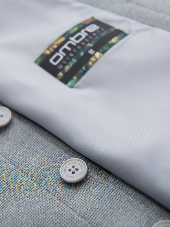 Ombre Clothing Мъжка структурирана жилетка по поръчка с джобове Ombre Clothing