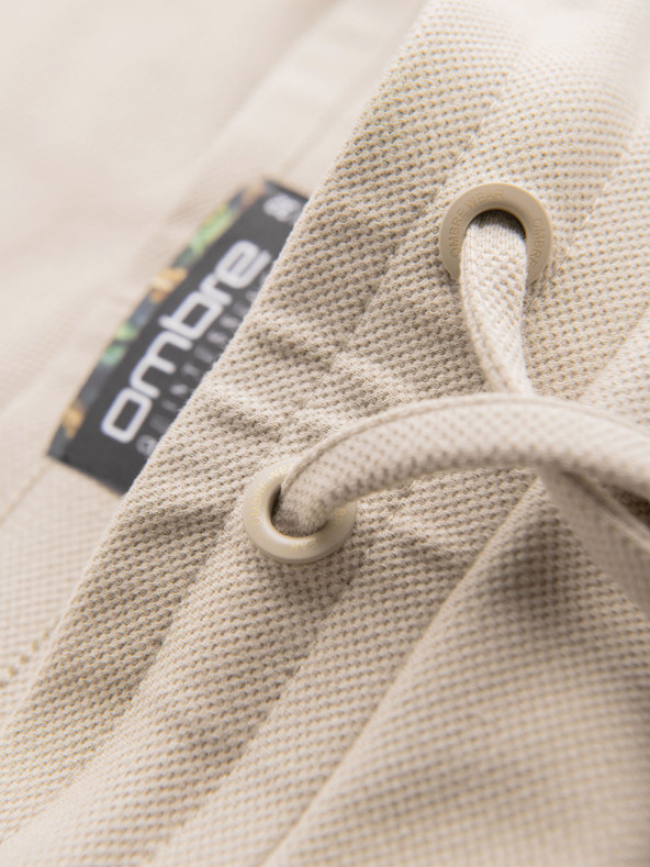 Ombre Clothing Мъжки плетени шорти с подгънати крачоли Ombre Clothing