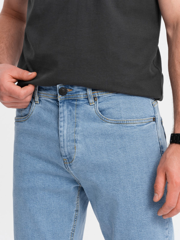 Ombre Clothing Мъжки дънкови шорти с подгънати крачоли Ombre Clothing