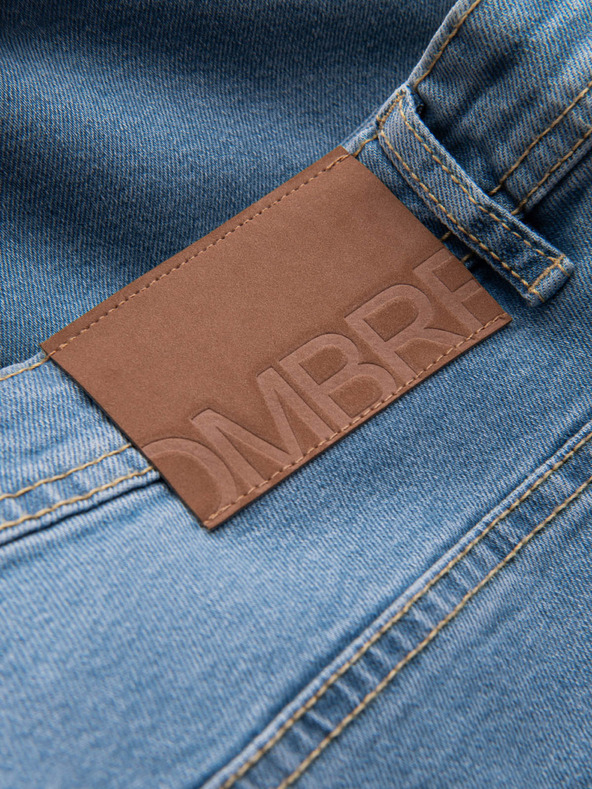 Ombre Clothing Мъжки дънкови шорти с подгънати крачоли Ombre Clothing