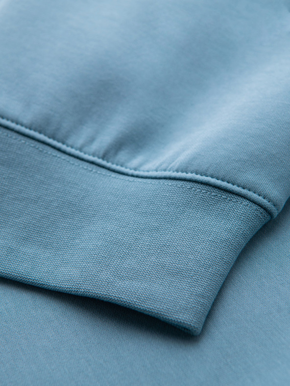 Ombre Clothing Мъжки спортни панталони с ребрести маншети и декоративен цип Ombre Clothing