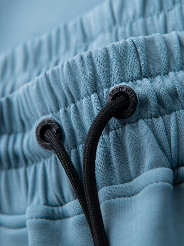 Ombre Clothing Мъжки спортни панталони с ребрести маншети и декоративен цип Ombre Clothing