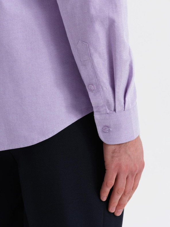 Ombre Clothing Мъжка памучна риза оксфорд в пастелни цветове Ombre Clothing