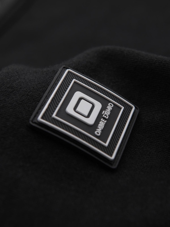 Ombre Clothing Изпран мъжки суитшърт с декоративно прошиване на деколтето Ombre Clothing