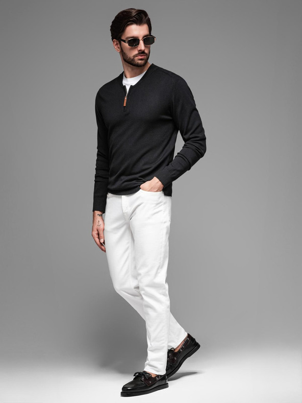 Ombre Clothing Мъжки плетен пуловер със структурирани точки Ombre Clothing