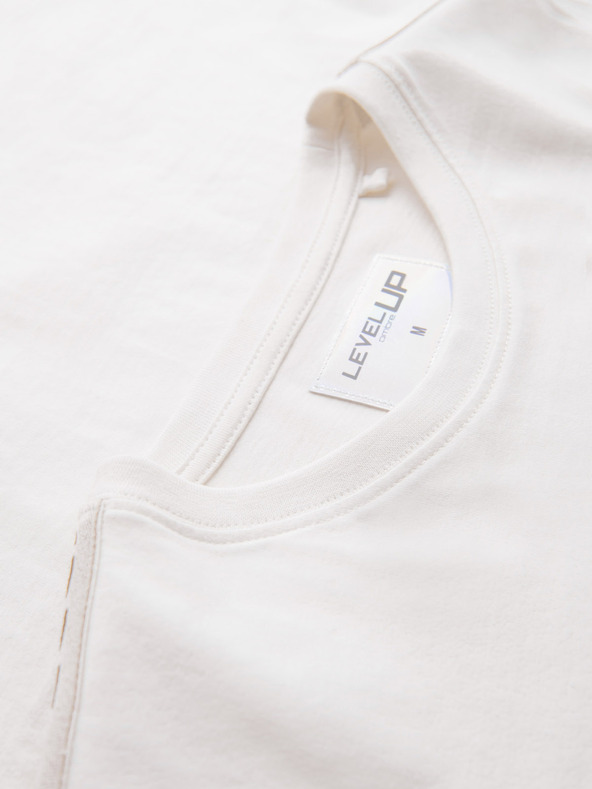 Ombre Clothing Мъжка памучна тениска с дълъг ръкав, с кант и принт на гърдите Ombre Clothing