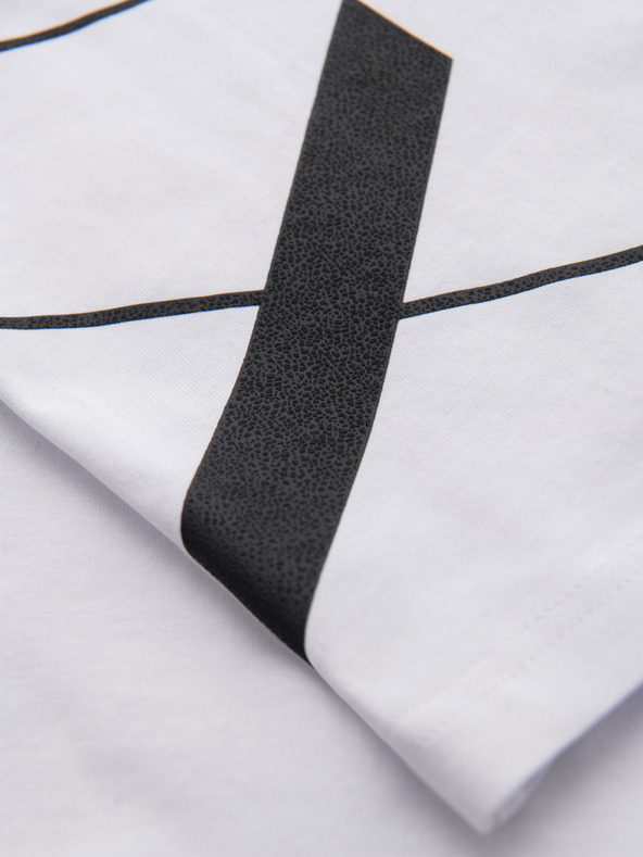 Ombre Clothing Мъжка тениска от памучен жарсе с голям надпис отстрани Ombre Clothing