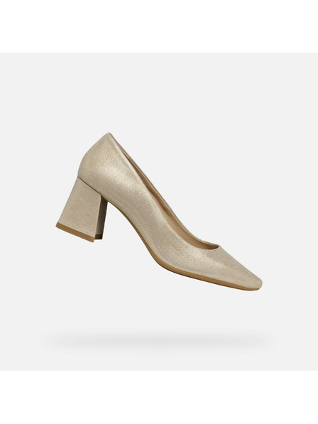 Geox Кремави дамски обувки с висок ток Geox Giselda