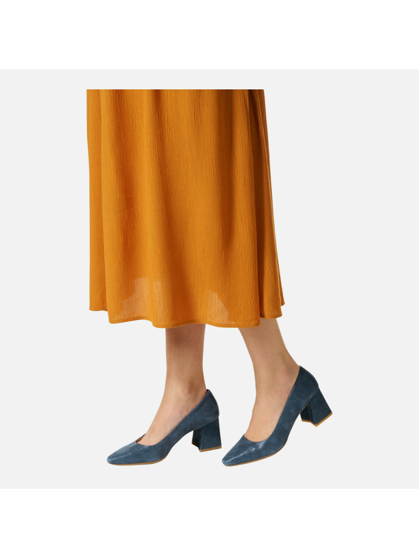 Geox Тъмносини дамски обувки на ток Geox Giselda