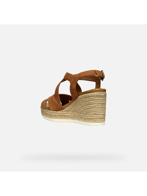 Geox Кафяви дамски сандали Geox Ponza