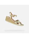 Geox Златисти дамски сандали Geox Ischia Corda